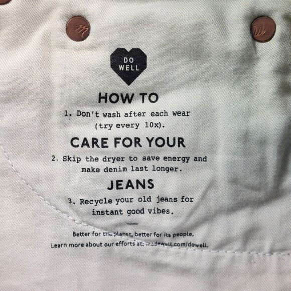 Madewell Denim Shorts Womens 24 Distressed Med Rise Raw Hem Relaxed Fair Trade - Picture 9 of 12